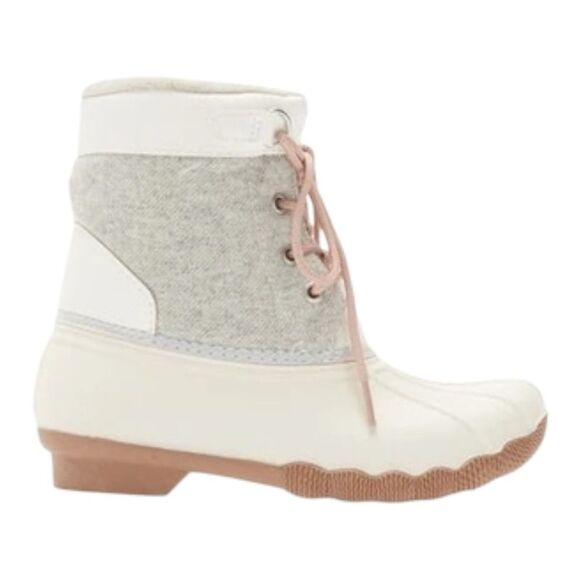 NORDSTROM Kids Brooklyn Water-resistant Winter Boot In Ivory Size 13 - Picture 15 of 15